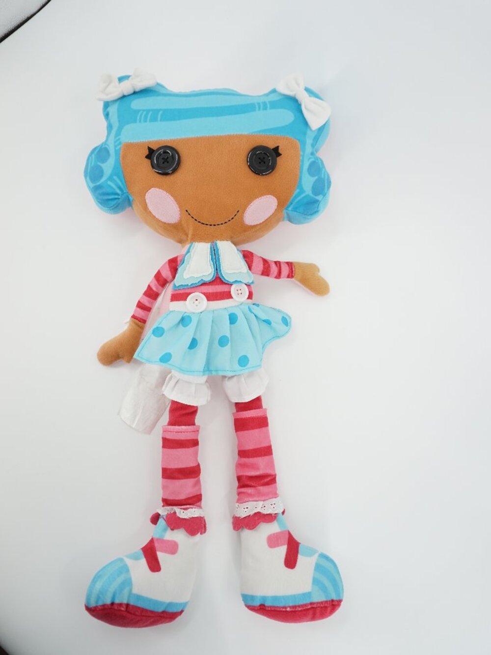 Share Lalaloopsy Blue Hair Doll Big Size Pillow With Zipper Storage Pocket 27 in